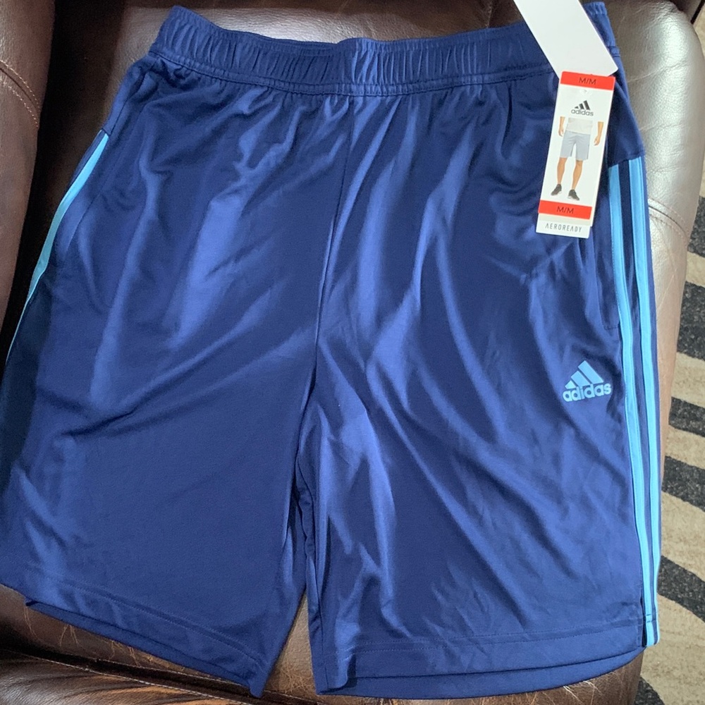 Adidas Men's Dark Blue Sports Shorts